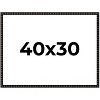 PosterPalooza | 40x30 Bamboo Picture Frame, UV Acrylic, 4 Finishes - Brown, Black, Gold, and Natural - 2 of 4