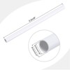 Unique Bargains PVC Water Plumb DIY Crafts High Impact Rigid Round Pipes 8" Length - 2 of 4