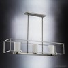 Urban Ambiance Luxury Minimalist Chandelier,  8.75"H x 40"W,  Brushed Nickel Finish, UHP3130 - 3 of 4