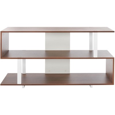 Jarrett Small Media Stand - Walnut/White - Safavieh