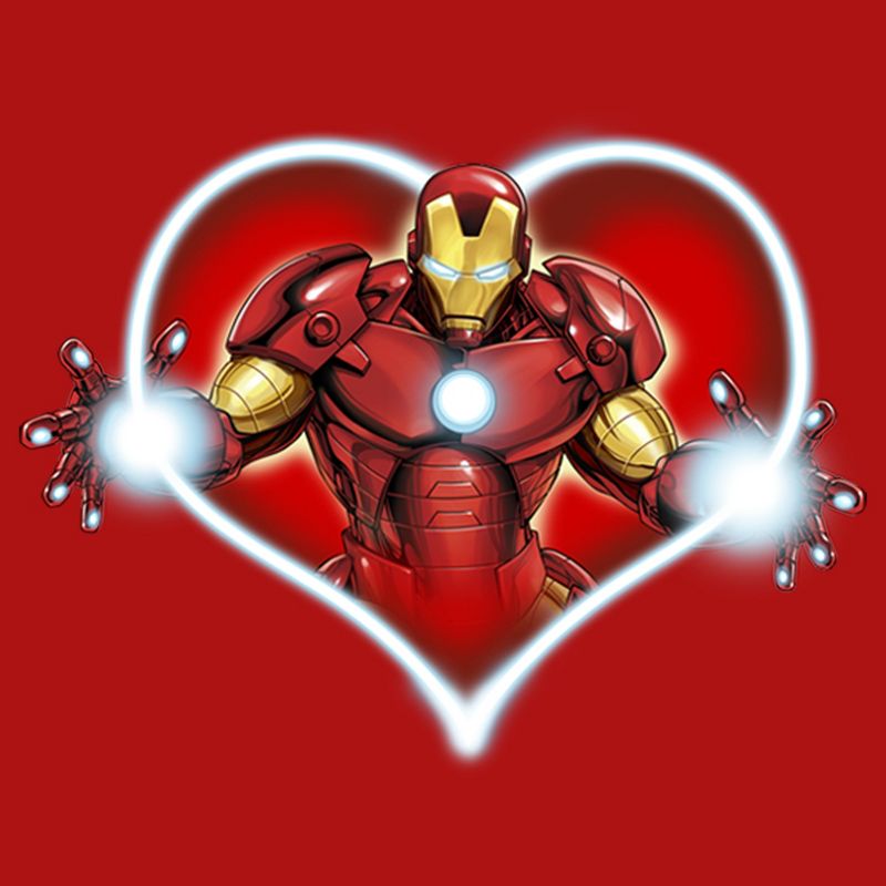 Boy's Marvel Iron Man Repulsors Heart T-Shirt, 2 of 5