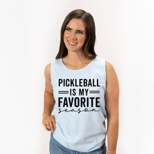 Simply Sage Market Pickleball Is My Favorite Season Garment Dyed Tank - 1 of 3