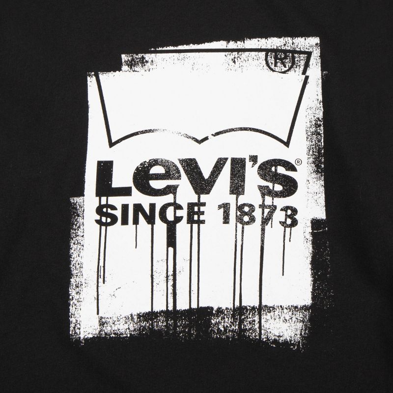 Levi's® Boys' Long Sleeve Logo Graphic T-Shirt - Black, 3 of 5