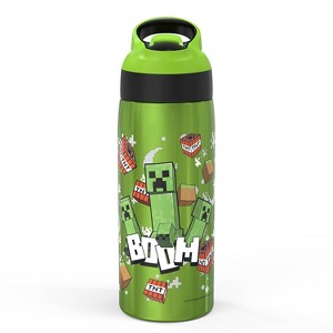 Zak Designs Minecraft 19oz Stainless Steel Double Wall Water Bottle - - 1 of 4