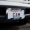 Monmouth Hawks Corner Stripes License Plate Tag Frame - 2 of 4