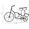 LIVEVIE Classic Vintage Bike Delivery Style Wine Rack Freestanding Wine Holder for 3 Bottles - Countertop Tabletop Wine Organizer - 3 of 4