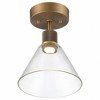 Access Lighting Port Nine 1 - Light Flush Mount in  Antique Brushed Brass - 3 of 4