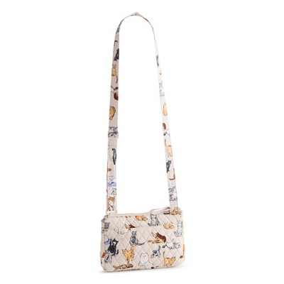 Vera Bradley Women's Outlet Cotton Little Hipster Crossbody Bag A Cat's Life — фото 2