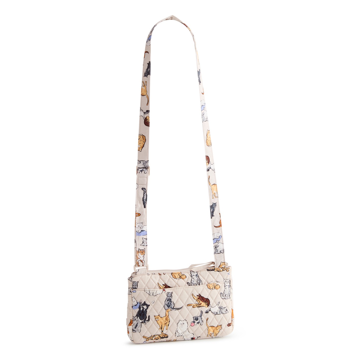 Женская сумка Vera Bradley Outlet Cotton Little Hipster Crossbody Bag A Cat's Life — фото 2