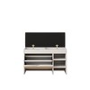 NicBex 31.49" Storage Bench Shoe Rack Bench Shoe Storage Organizer Comfortable Cushion for Entryway - 2 of 4