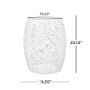 Grungis Cast Iron Cylinder End Tables for Patio,Easy Maintenance and Weather Resistant Accent Table for Backyard,Pool,Indoor Companion - 2 of 4