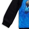 Monster Jam Trucks Megalodon Toddler Boys Fleece Raglan Hoodie Black/Blue  - 3 of 4