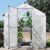 Sturdy Greenhouse, 6.25'x8' Shatterproof Polycarbonate with Large 24"x23" Roof Vent, Easy Setup - 2 of 4