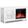 Kismile 47" Electric Fireplace TV Stand with Storage Cabinets, Electric Fireplace with Mantel with Remote Control Feature 750w/1500w Settings - 4 of 4