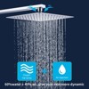 Aghana Digitals Wall-Mounted Chrome Shower System with 10" Rectangle Rainfall Head, Handheld - 3 of 4
