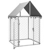 VidaXL Outdoor Dog Kennel with Roof 39.4 in.x39.4 in.x59.1 in. - 4 of 4