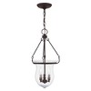 Livex Lighting Canterbury 3 - Light Pendant in  Bronze - 3 of 4