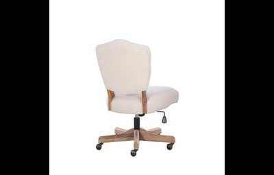 Linon fiona chrome base best sale office chair