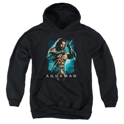Boys’ Aquaman Movie Trident Hooded Sweatshirt