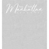Manhattan New York Broadway Women's Crew Neck Short Sleeve Night Shirt - 2 of 2