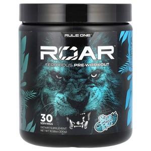 Rule One Proteins Roar, Ferocious Pre-Workout, Blue Razz, 10.58 oz (300 g) - 1 of 2