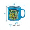 Adult Teenage Mutant Ninja Turtles Group Pose 20oz Ceramic Camper Mug - 3 of 3