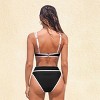 Women's Chic Contrast Trim Bikini Swimsuit - Cupshe - 3 of 3