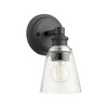 Quorum Lighting Dunbar Glass Wall Mount, 1 Light, Noir Finish - 2 of 3