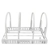 LunaLulinlk Pots and Pans Organizer, 8 Adjustable Shelves, Sturdy Steel, with 4 Hooks, White - 4 of 4