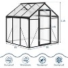 Greenhouse for Outdoors, Heavy-Duty Walk-In Design with Roof Vent, Ground Nails & Sliding Lockable Door, for Garden Backyard - 2 of 4