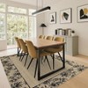Washable Runner Rug Modern Bordered Print Rug Runner Non-Slip Runners Soft Low Pile Bedside Rugs - 2 of 4