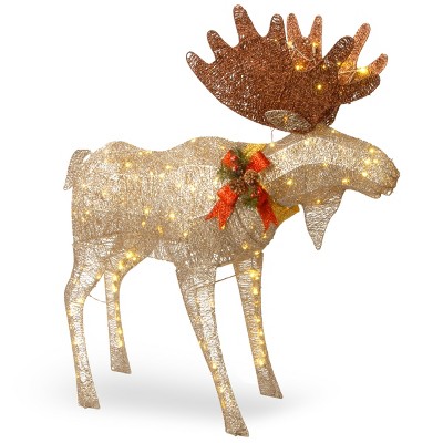 Photo 1 of 48in Moose Decoration with White LED Lights - National Tree Company