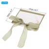 Unique Bargains His and Her Wedding Vows Books Ribbon Card 6.7x4.7 Inch 2 Pcs - 2 of 4