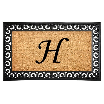Calloway Mills 104131830H Gabriel Monogram Doormat 18 In. x 30 In. (Letter H)