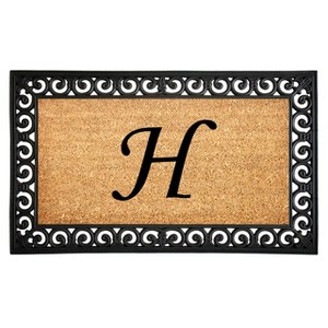 Calloway Mills 104131830H Gabriel Monogram Doormat 18 In. x 30 In. (Letter H) - 1 of 1