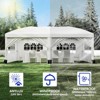 10x20 Pop Up Canopy Tent with 6 Sidewalls Waterproof Outdoor Party Tent Canopy Tents with Adjustable Height Commercial Event Gazebo - 3 of 4