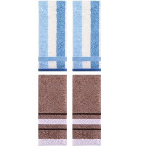 REGALWOVEN  4 Pcs Soft Comfortable Absorbent Bathroom Decorative Hand Towel 13" x 29" - 1 of 4