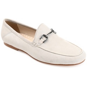 Journee Signature Women's Genuine Leather Giia Flats - 1 of 4