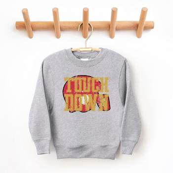 The Juniper Shop Touch Down Red Helmet Distressed Youth Graphic Sweatshirt
