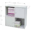 Kings Brand Furniture Charles Bookcase, White - 3 of 3
