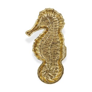 Cheung's Ceili Golden Cast Iron Sea Horse Tray - 1 of 4