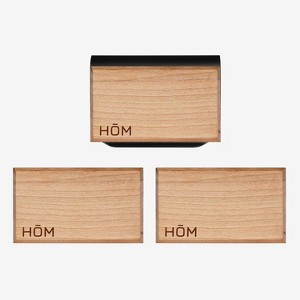 HOM Wood Car Air Freshener - Car Air Freshener for Car Sun Visor - Cabin Odor Eliminator Made from Cherrywood & Natural Essential Oils (3-pack) - 1 of 4