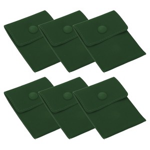 Unique Bargains Portable Microfiber Velvet Soft Jewelry Pouches 6 Pcs - 1 of 4