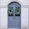26 inch eucalyptus wreath front door outdoor porch window farmhouse home holiday hanging decor green artificial greenery all seasons - 4 of 4