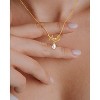 Molenia Pearl Mom Necklace for Women, 18K Gold Plated Freshwater Pearl Pendant Necklace June Birthstone Jewelry Mothers Day Anniversary Birthday Gifts - 4 of 4