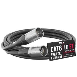 LyxPro Shielded CAT6 Ethercon Cable, Male to Male, Pro Audio & Lighting RJ45 Cable - 1 of 4