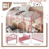 Twin Size Loft Bed w/ Stairs and Arched Guardrail, Sturdy Metal Slats Support, Space Saving, Noise Free, No Box Spring Needed - 4 of 4