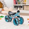 Costway Baby Balance Bike Toddler Riding Toys  w/ 4 Wheels Pink\Blue - 2 of 4