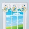 Collections Etc Wild Rose Butterfly Embroidered Cut-Out Window Valance - 2 of 2