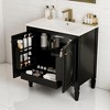 Mshliw 30 Inch Bathroom Vanity with Sink, Freestanding Cabinet with Double Doors and Drawer, Soft Close Hinges, Vintage Style - 2 of 4